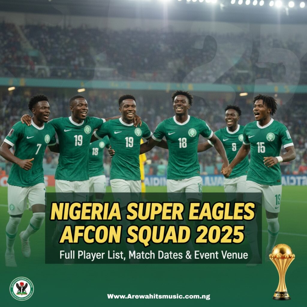 Nigeria Super Eagles AFCON Squad 2025: Full Player List, Match Dates & Event Venue Nigeria Super Eagles AFCON 2025 Squad