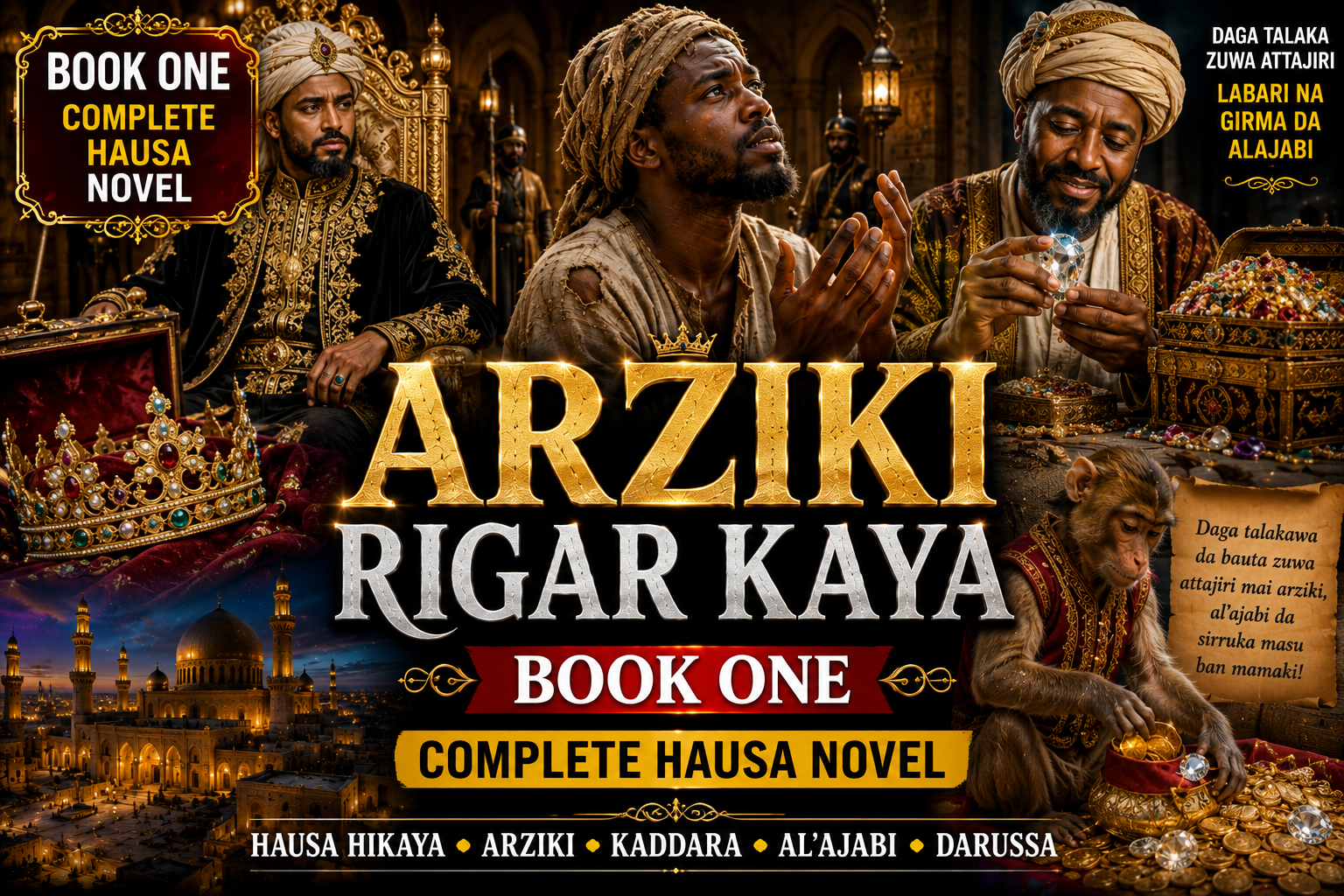Arziki Rigar Kaya Book One Complete Hausa Novel